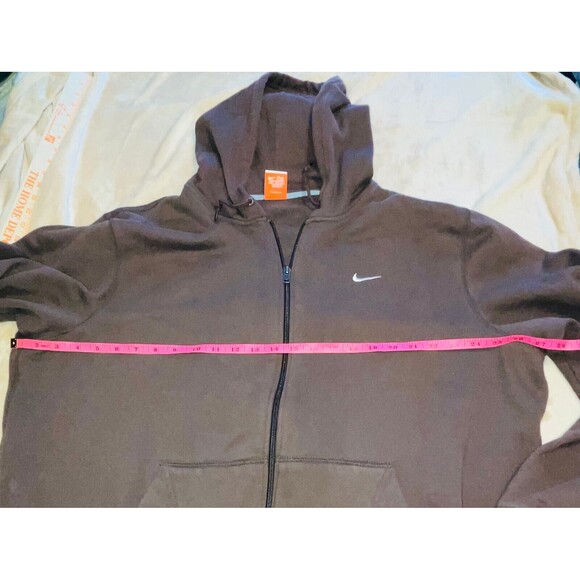 Nike Athletic Dept. Zip Up Hoodie Men’s XXL Brown y2k Grunge Vintage - Picture 5 of 15